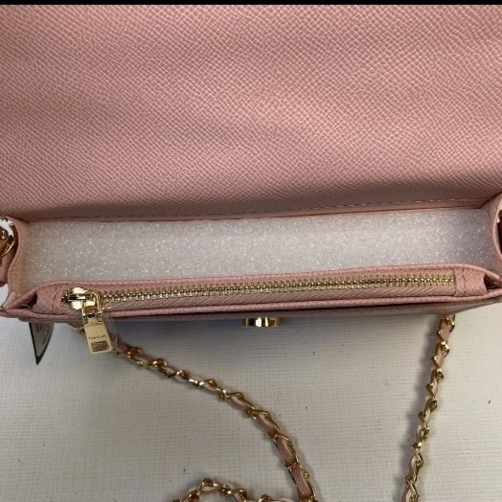 bebe Pink Quilted Chain Crossbody Bag - Picture 10 of 12